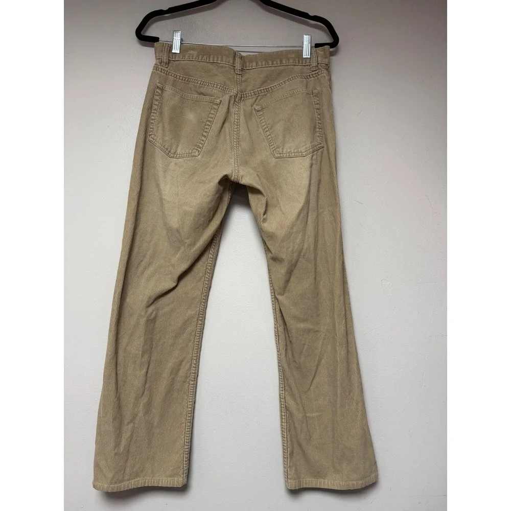 Banana Republic Corduroy Pants Mens 31x32 Tan Good Straight Leg 100% Cotton 9010